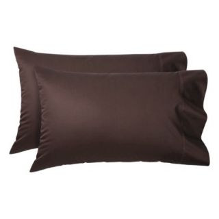 Fieldcrest Luxury 600 Thread Count Pillowcase Set   Mesa Brown (Queen)
