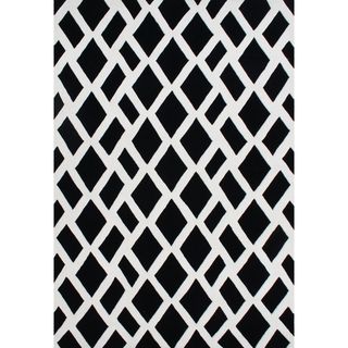 Alliyah Hand made Tufted Black New Zealand Blend Wool Rug (3 X 5)