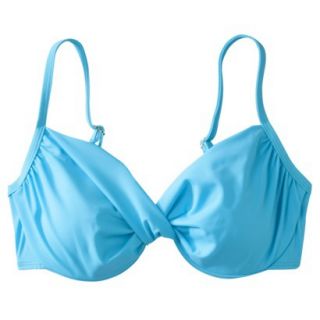 Womens D Cup Bikini Swim Top  Turquoise 38D