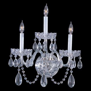 Crystorama 1033 CH CL MWP Traditional Crystal Wall Sconce   15W in. Multicolor  