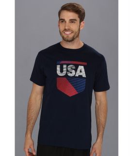 adidas Geocrest USA   Futbol Mens T Shirt (Navy)