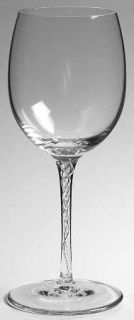 Cristal de Sevres Spirale Water Goblet   Air Twisted Stem, No Design Bowl