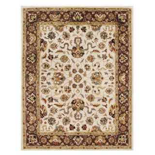 Handmade Alliyah Taj Mahal Vanilla New Zealand Wool Rug (10 X 14)