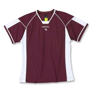 Diadora Womens Quadro Jersey (Maroon)