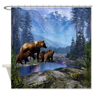  Mountain Grizzly Shower Curtain  Use code FREECART at Checkout