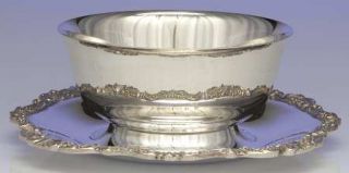 Wallace Baroque (Silverplate,Hollowware,Older) Plated Sauce Boat with Underplate