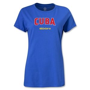 hidden CONCACAF Gold Cup 2013 Womens Cuba T Shirt (Royal)