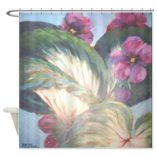  African Violets Painting Shower Curtain  Use code FREECART at Checkout