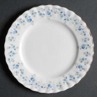 Royal Albert Memory Lane Bread & Butter Plate, Fine China Dinnerware   Blue Flow