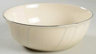 Mikasa Precious Blue 8 Round Vegetable Bowl, Fine China Dinnerware   Gray Rim,W