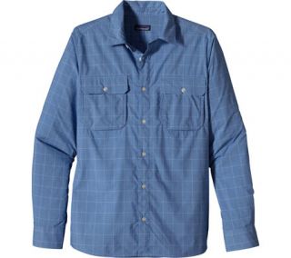 Mens Patagonia Long Sleeved Trailbend Shirt   Windjammer/Bandana Blue Long Slee