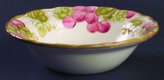 Metlox   Poppytrail   Vernon Vintage Pink Rim Fruit/Dessert (Sauce) Bowl, Fine C
