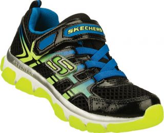 Boys Skechers X Cellorator   Black/Yellow/Blue Casual Shoes