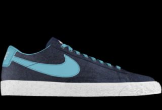 Nike Blazer Low iD Custom Kids Shoes (3.5y 6y)   Blue