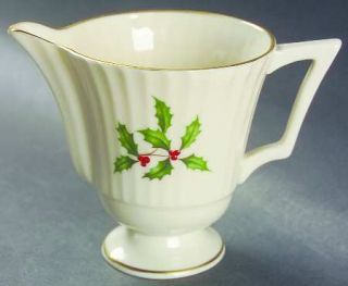 Lenox China Hollyberry Enamel Holly Center Creamer, Fine China Dinnerware   Enam