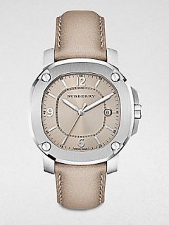 Burberry Britain Unisex Stainless Steel Date Function Watch/Trench   Trench Silv