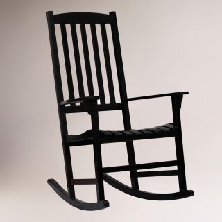 Black Porch Rocking Chair   World Market