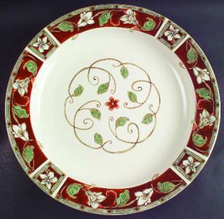 Pfaltzgraff Mission Flower 15 Chop Plate (Round Platter), Fine China Dinnerware