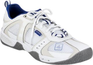 Mens Sperry Top Sider Sea Kite   White/Blue Mesh Lace Up Shoes