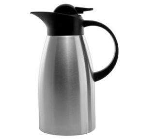Service Ideas 1.5 liter Stainless Touch Coffee Server, Brushed Stainless & Black