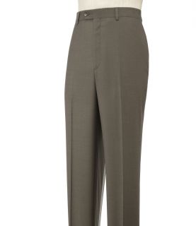 Signature Wool Gabardine Plain Front Trouser Extended Sizes JoS. A. Bank