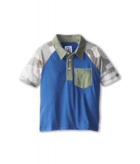 Volcom Kids Part Timer S/S Polo Boys Short Sleeve Pullover (Blue)