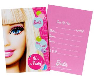 Barbie All Dolld Up Invitations