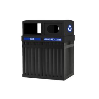Commercial Zone 50 Gallon ArchTec Parkview Recycling Receptacle 72720199