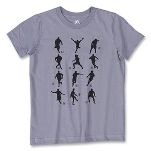 Objectivo Soccer Figure Youth T Shirt (Gray)