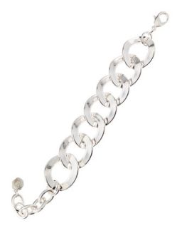 Circular Link Bracelet, Silver
