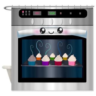  Cute Happy Oven with cupcakes Shower Curtain  Use code FREECART at Checkout