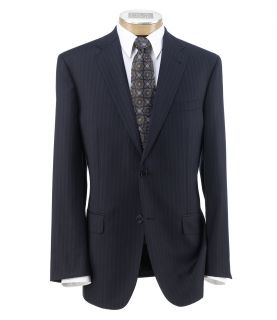 Signature Gold 2 Button Pleated Wool Suit Extended Sizes JoS. A. Bank