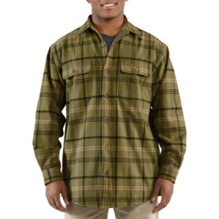 Carhartt Youngstown Flannel Shirt Jacket   Army Green, Medium, Model# 100081