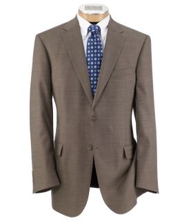 Traveler Tailored Fit 2 Button Suit with Plain Front Trousers JoS. A. Bank Mens