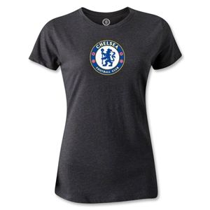 hidden Chelsea Crest Womens T Shirt (Dark Gray)