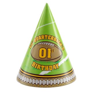 Lil Quarterback 1st Birthday Cone Hats