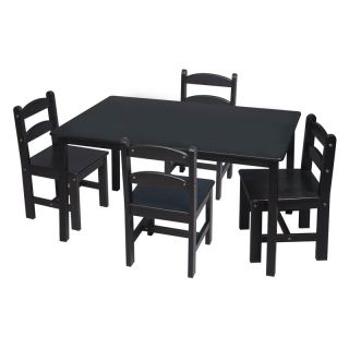 Gift Mark Rectangle Table and Chair Set   5 Piece   3009W