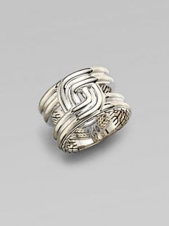 John Hardy Silver Intertwine Ring   No Color