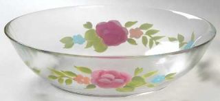 Pfaltzgraff Tea Rose Individual Hand Painted Glass Salad Bowl, Fine China Dinner