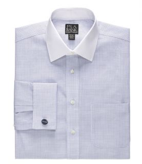 Traveler Tailored Fit White Spread Collar, Self French Cuff Dress Shirt JoS. A.