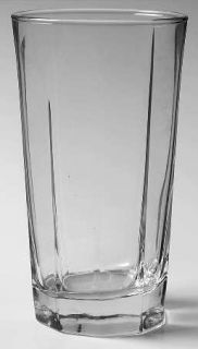 Anchor Hocking Reflections Clear Flat Iced Tea   Heavy Optic Design, Clear