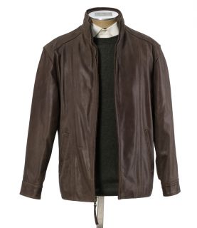VIP Vintage Leather Open Bottom Jacket JoS. A. Bank