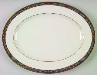 Lenox China Melisande 13 Oval Serving Platter, Fine China Dinnerware   Grand Ti