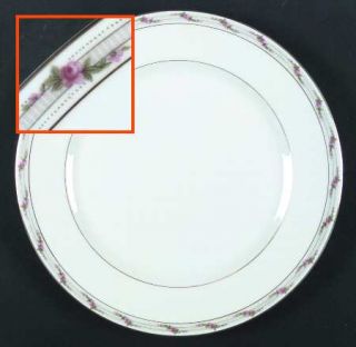 Arlen St. Regis Dinner Plate, Fine China Dinnerware   Small Pink Roses W/ Green