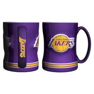 Boelter Brands NBA 2 Pack Los Angeles Lakers Sculpted Coffee Mug   Violet (14