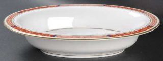 Royal Worcester Beaufort Rust/Red 10 Oval Vegetable Bowl, Fine China Dinnerware
