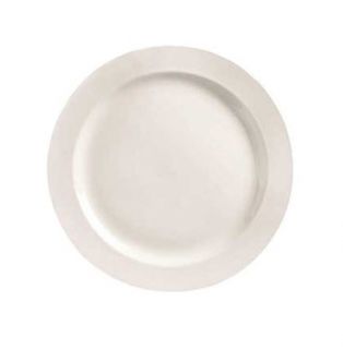 World Tableware 10 Plate   Round, Medium Rim, Porcelain, Bright White