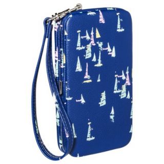 Merona Sailboat Phone Case Wallet with Removable Wristlet Strap   Navy