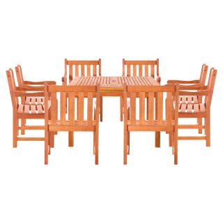 Benji Outdoor Patio Dining Set   Seats up to 8 Multicolor   V1401SET2
