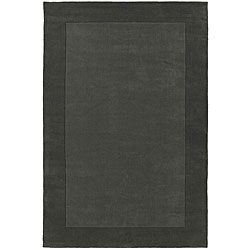 Hand tufted Grey Border Wool Rug (8 X 106) (grayPattern borderMeasures 1 inch thickTip We recommend the use of a non skid pad to keep the rug in place on smooth surfaces.All rug sizes are approximate. Due to the difference of monitor colors, some rug co